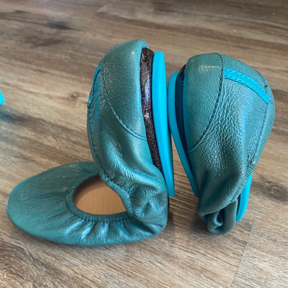 Tieks - Pacific Green leather ballet flats